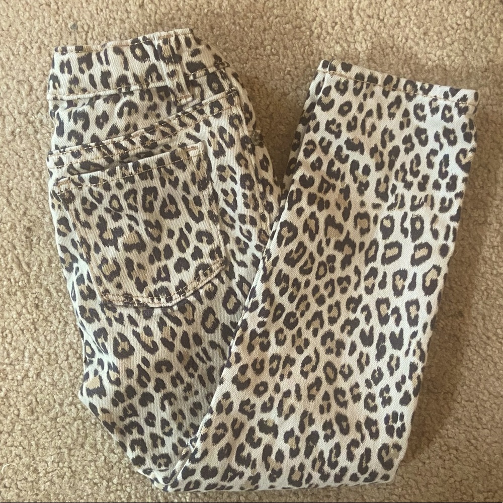 GAP Cheetah print jeans 4T skinny fit
